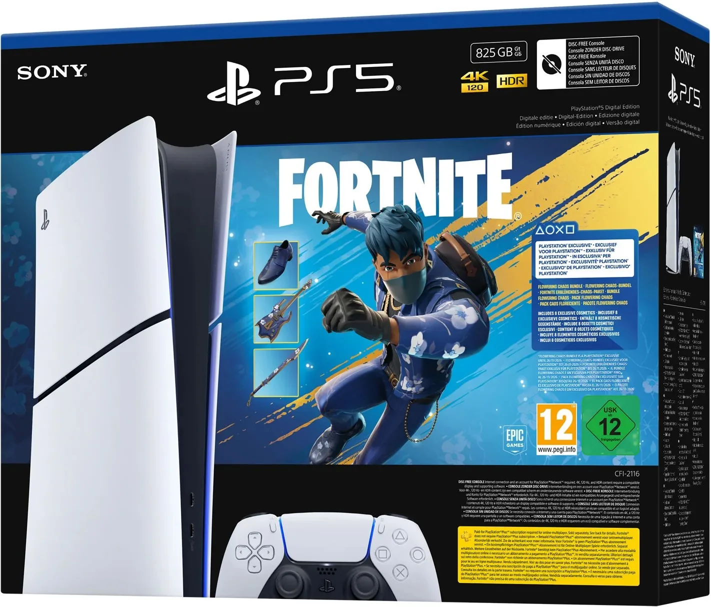 PSS Sony PS5 Digital Fortnite Slim Console