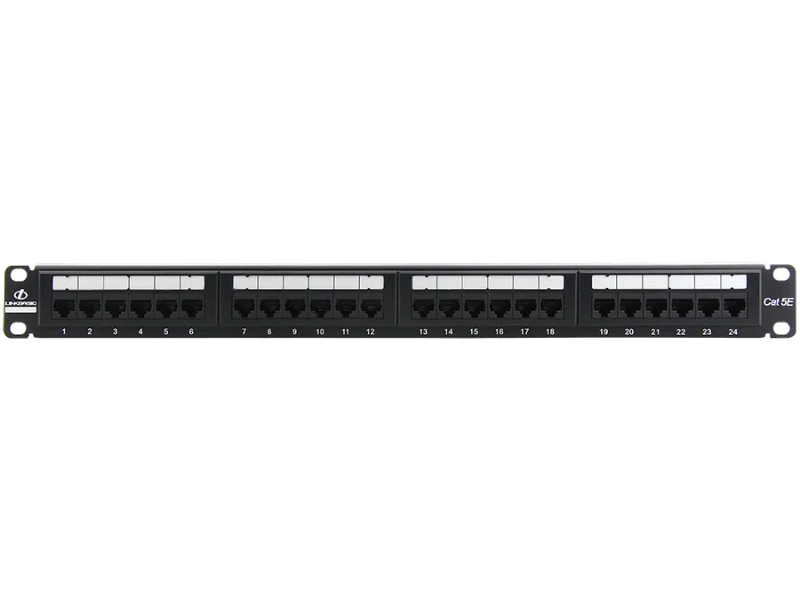 Linkbasic 24 Port Cat5e Rack Mount Patch Panel