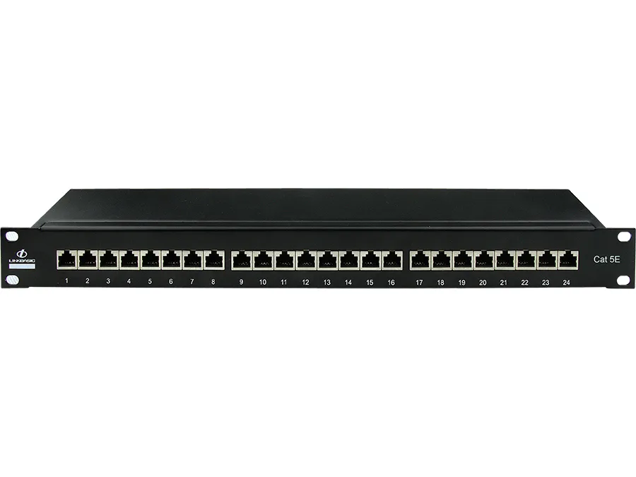 Linkbasic 24 Port Cat5e Shielded Rack Mount Patch Panel