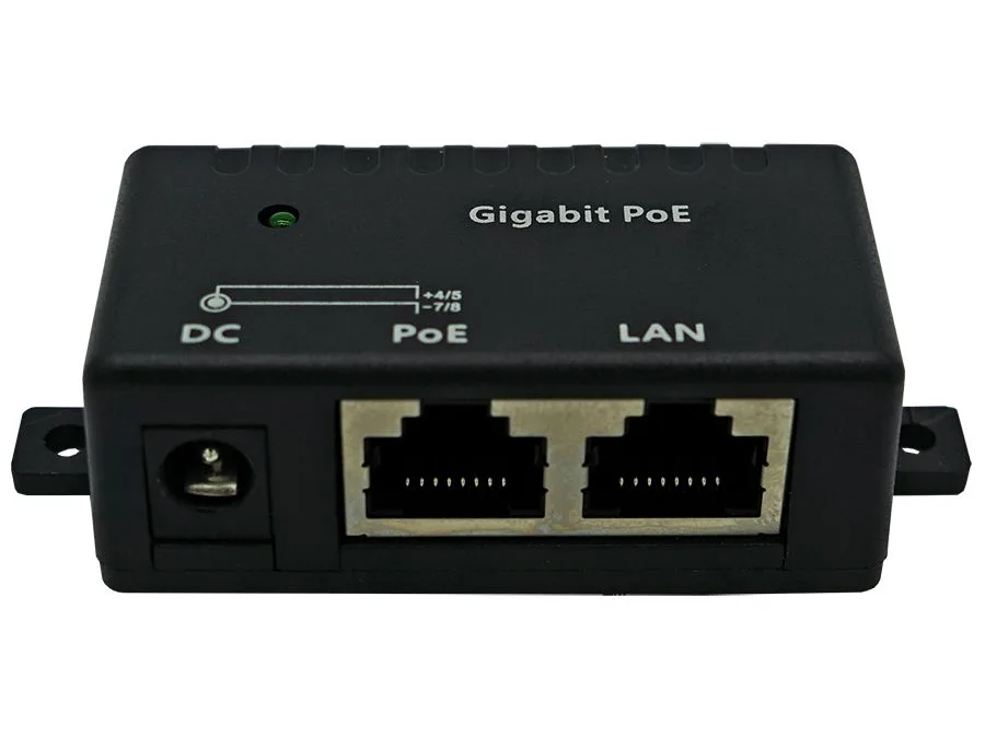 Scoop Single Port Gigabit Passive PoE Injector