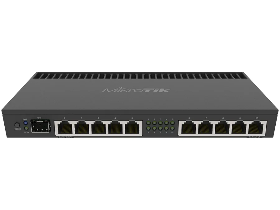 MikroTik 10 Port Gigabit 1SFP+ 4 Core L5 Rack-Mount Router