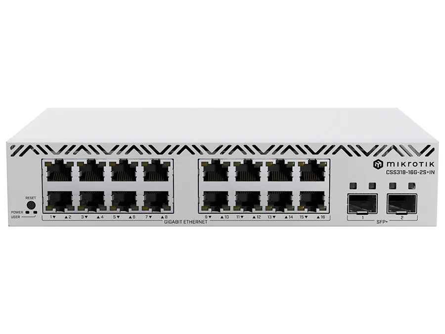 MikroTik SWoS Cloud Smart Switch 16 Port Gigabit 2 SFP+