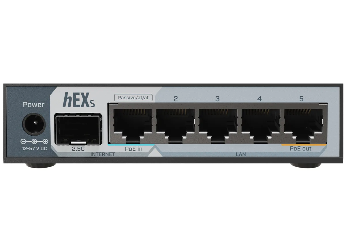 MikroTik hEX S 5 Port Gigabit 1x 2.5G SFP Desktop Router