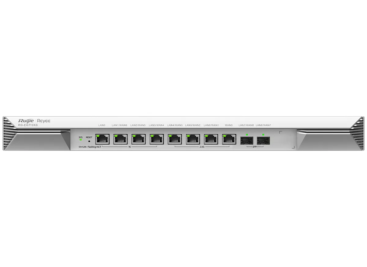 Reyee 8 Port Multi Gigabit 2SFP+ Multi-WAN 700 User Cloud Router