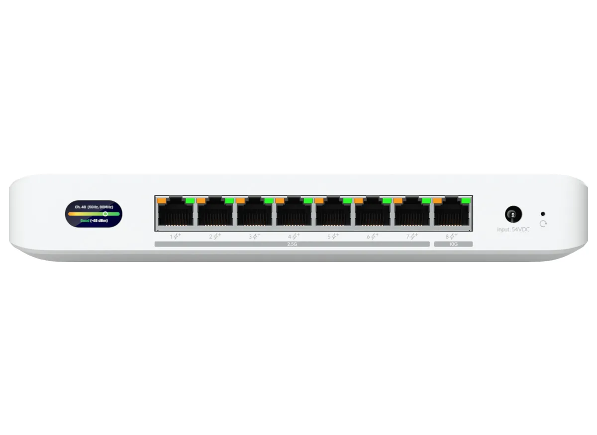 Ubiquiti UniFi Device Bridge WiFi 7 Switch 35W 7x 2.5G PoE 1x 10G PoE