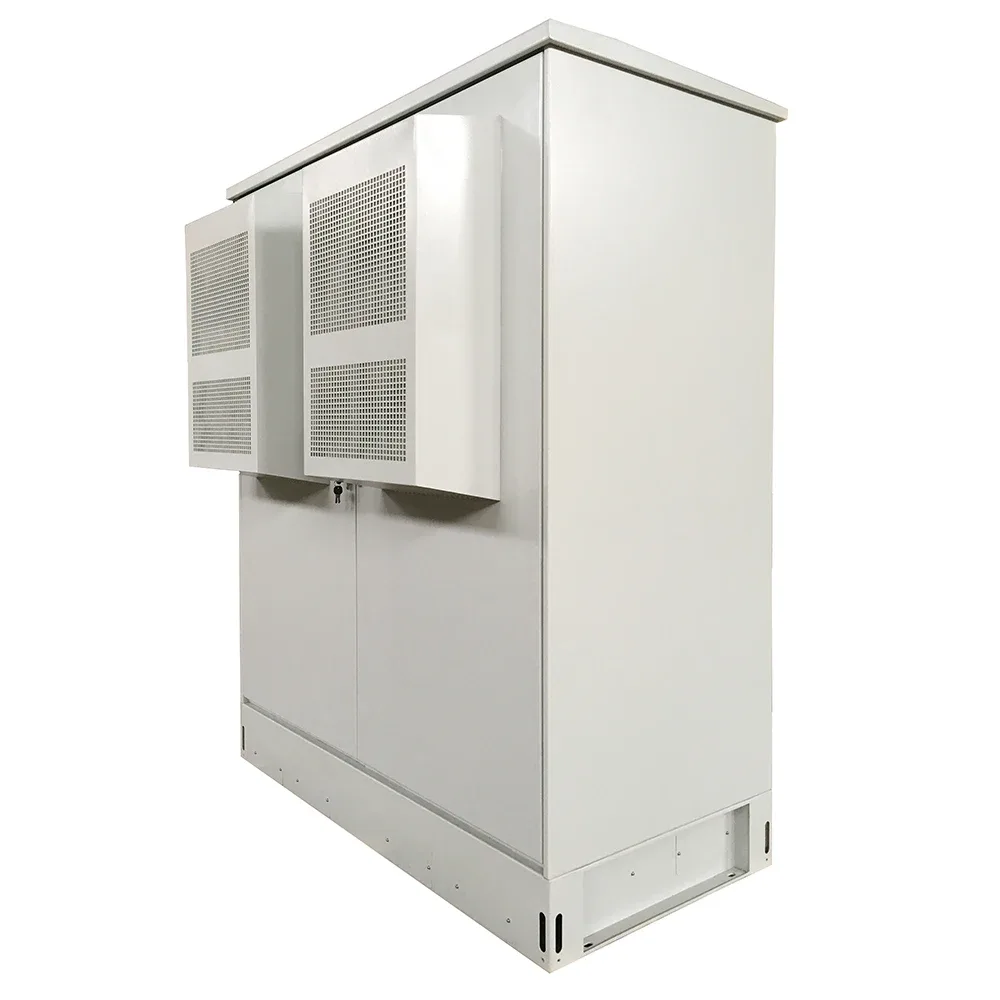 38U Dual Compartment Outdoor Telecom Network Cabinet – IP55 Weatherproof