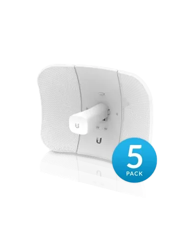 Ubiquiti UISP airMAX LiteBeam 5AC 23dBi Radio 5-Pack Includes POE Injector