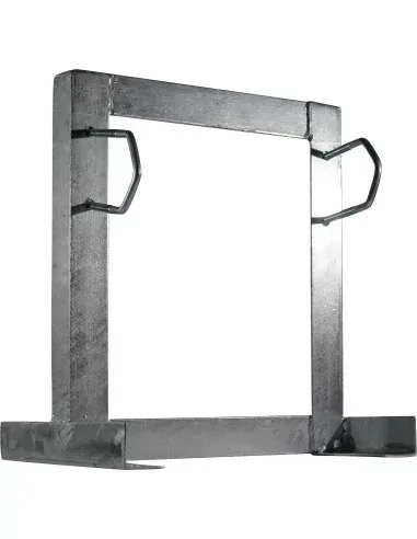 Square Wall Mount Bracket Offset Two Clamp Galvanised