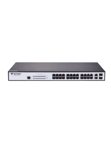 BDCOM 26-Port 10/100 POE switch (24 POE ports, 2 x 1000Mbps Combo ports)