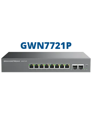 Grandstream Enterprise 8 port Lite Cloud Managed 2.5GbE PoE Switch