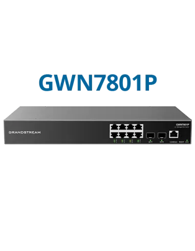 Grandstream Enterprise L2++ 8 port Managed GbE PoE Switch 120W