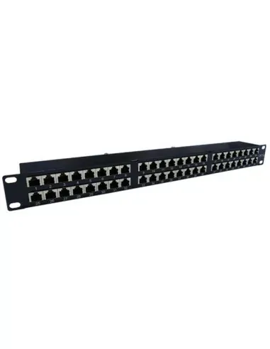 Acconet 48 Port RJ45 Patch Panel, 2U, Black