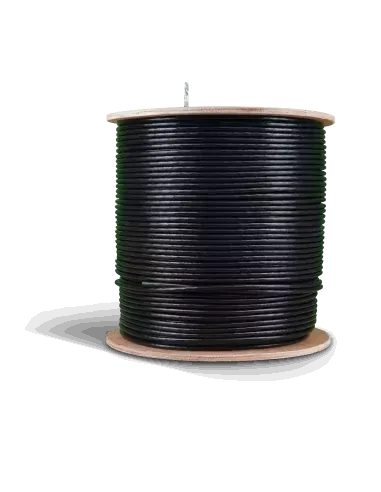 Acconet CAT6 UV Outdoor Ethernet Cable 500m Black CCA SF/TP Roll