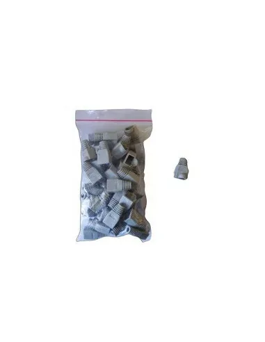 Acconet RJ45 Connector Boots, Grey, 50 Pack