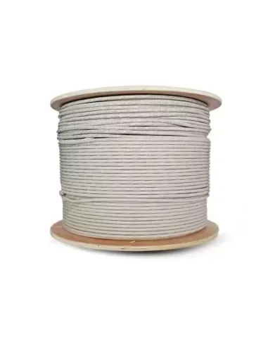 Essential CAT5e Indoor Ethernet Cable 500m Grey Solid Copper UTP Roll