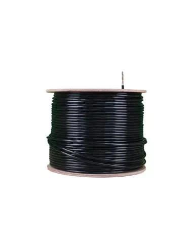 Essential CAT6 UV Outdoor Ethernet Cable 305m Black Solid Copper FTP Pull Box