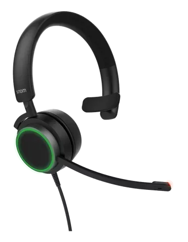 Snom A330M Mono Over-Ear Headset, Passive Noise Cancellation, VoIP Phone Headset,...