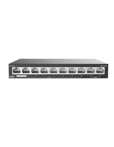Uniview UNV 8-Port PoE Switch 88W with 2 Uplinks