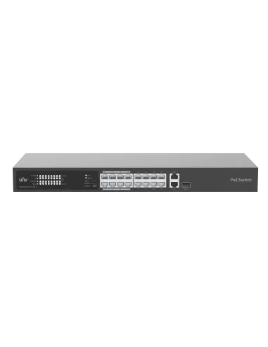 UNV - 16x Fast Ethernet PoE Ethernet Port Switch, 2x Gigabit port, 1x SFP port