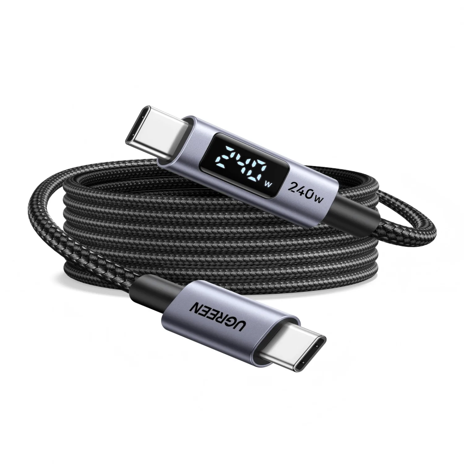 UGREEN 240W USB Type-C Cable with LED Display 1M