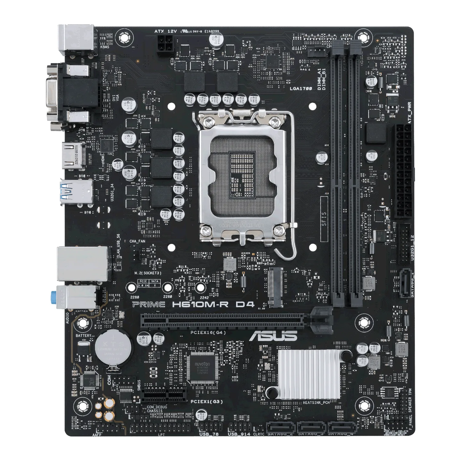 ASUS Prime H610M-R D4 LGA1700 M-ATX Motherboard