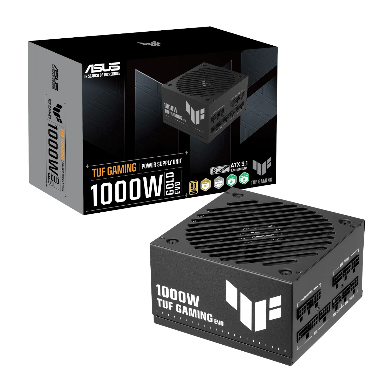 ASUS TUF Gaming 1000W 80 PLUS Gold EVO ATX 3.1 Modular Power Supply