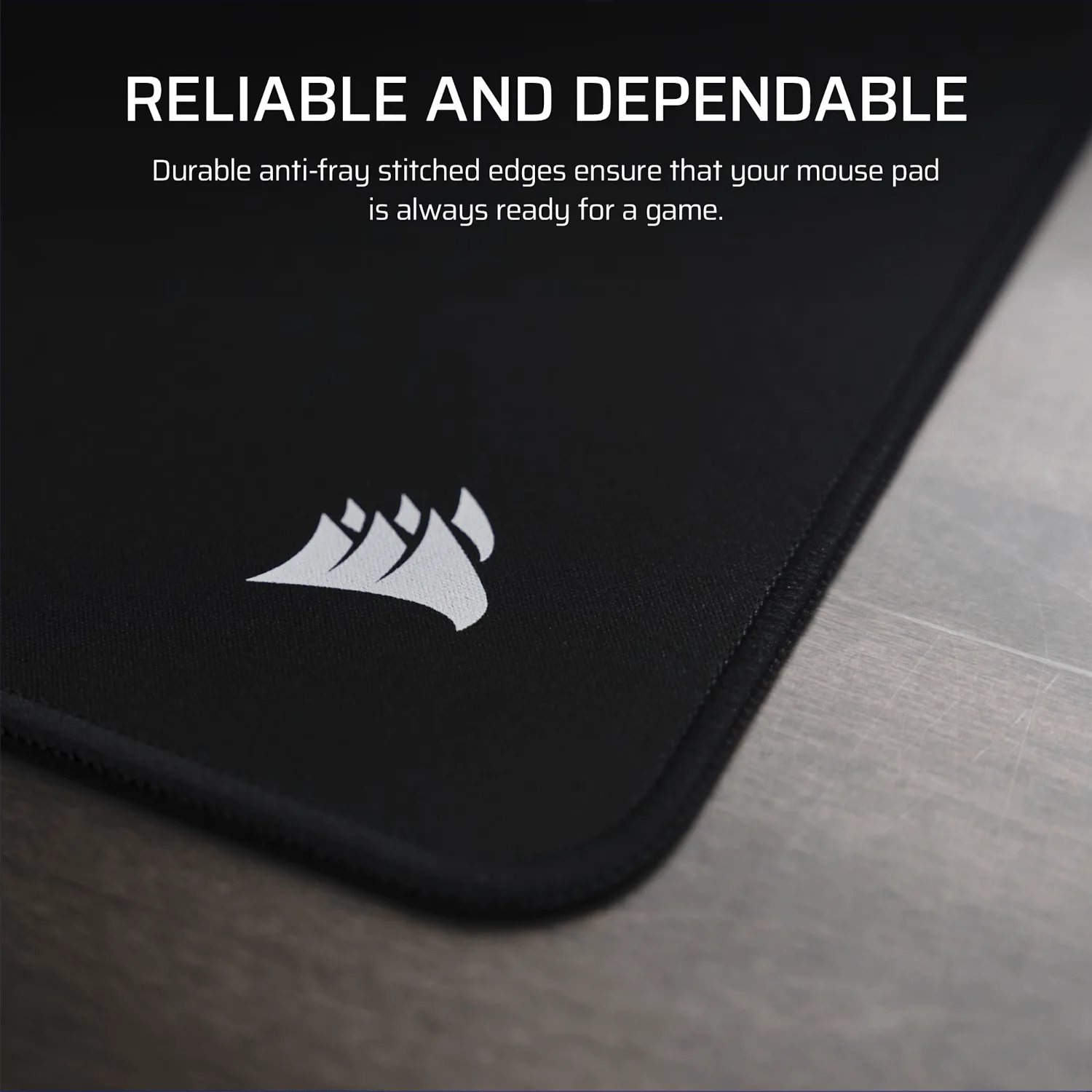 Corsair MM Anti-fray Cloth Gaming Mouse Pad Medium - Black