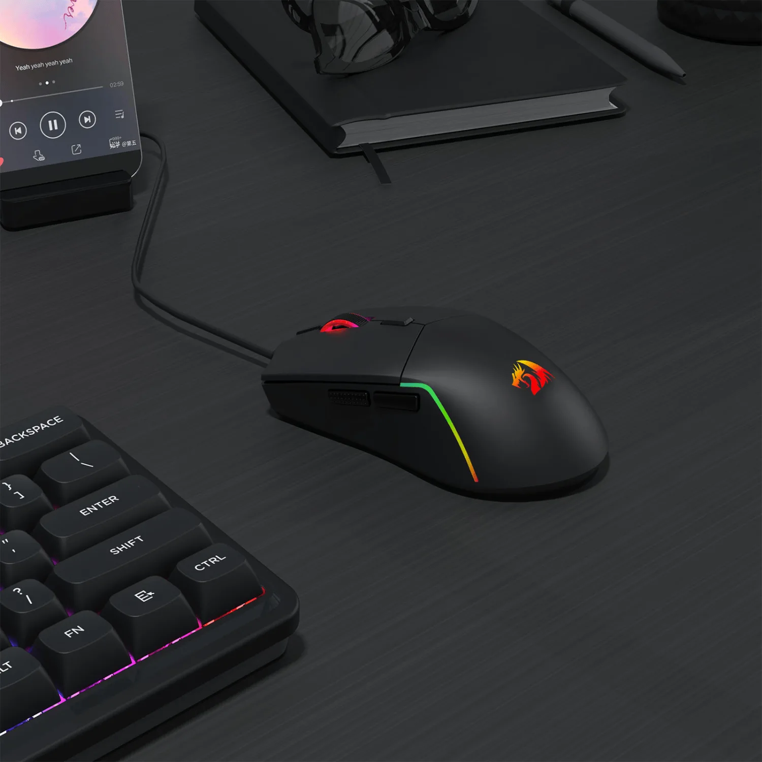 Redragon NAGA RGB 10000DPI Wired Gaming Mouse