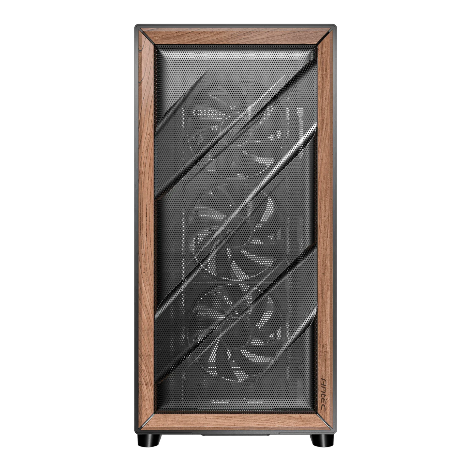 Antec FLUX SE E-ATX | ATX | Micro-ATX | ITX Mid-Tower Gaming Chassis Wood Front Panel- Black