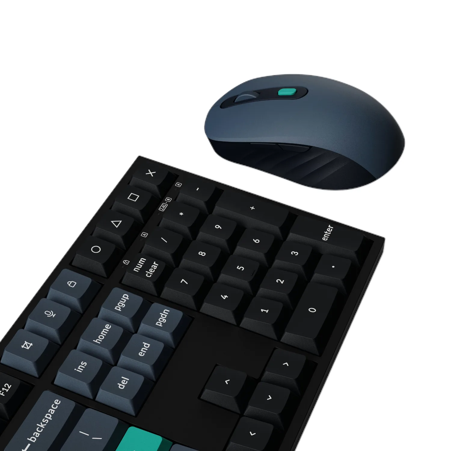 Keychron B36 100% Layout Wireless Keyboard and Mouse Combo – Black/Green