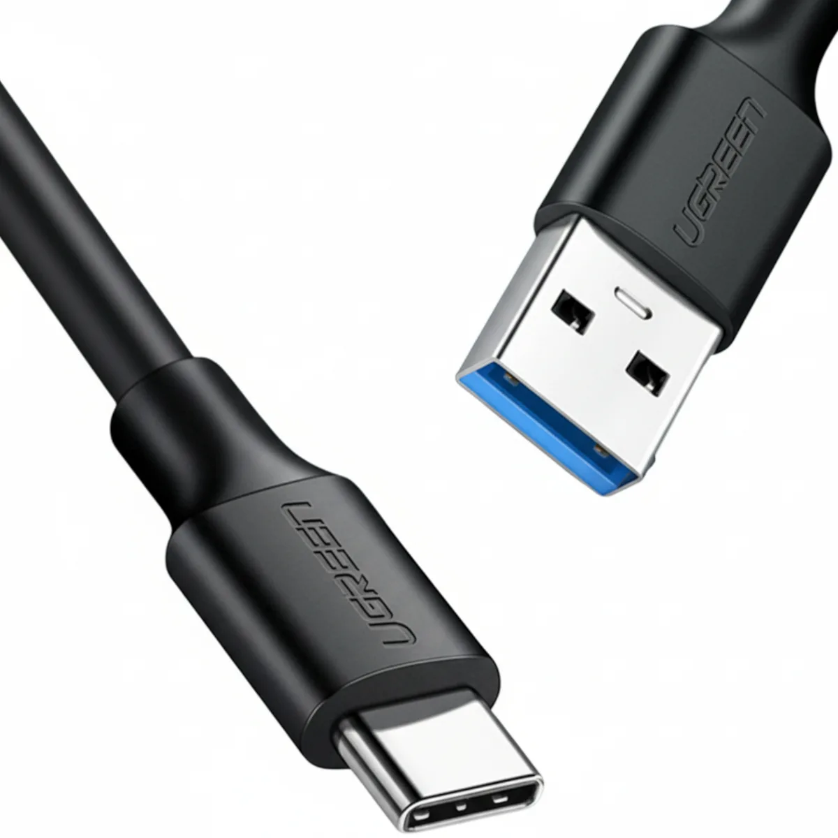 UGREEN Type-C to USB-A 3.0 Cable 1.5m – Fast Charging 3A, 5Gbps Sync – Black