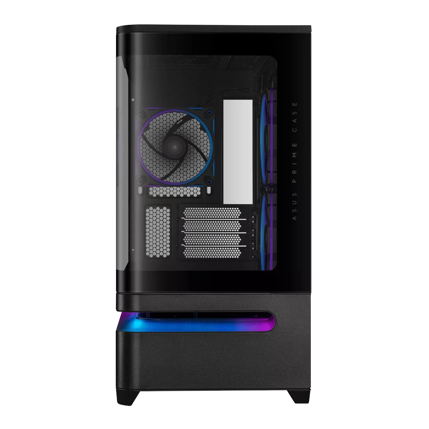 Asus Prime AP202 ARGB Curved Tempered Glass Micro-ATX Chassis – Black