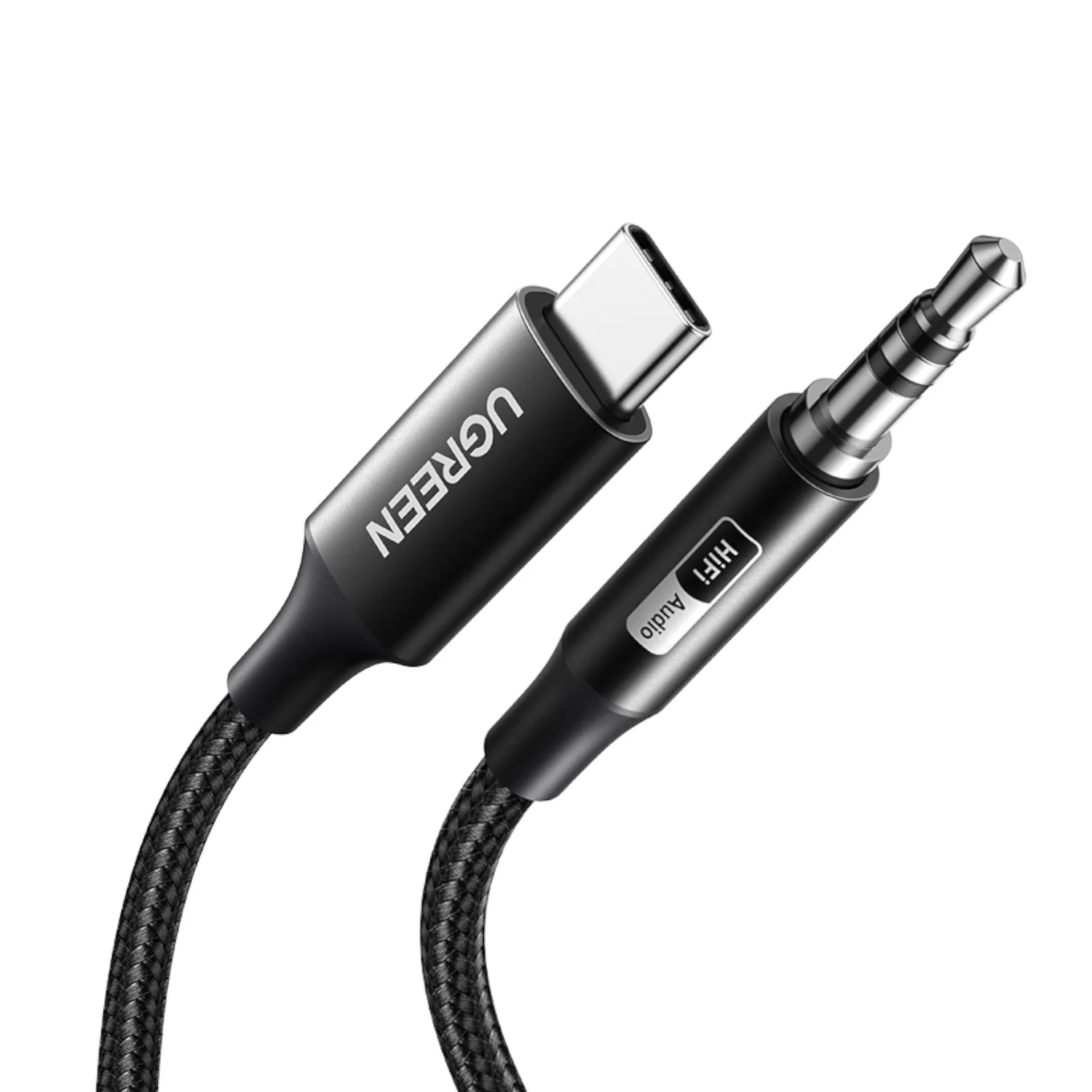 UGREEN USB Type-C to 3.5mm AUX Audio Cable 2M - Black