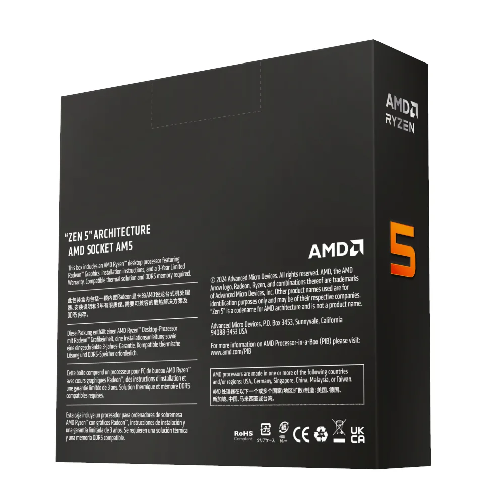 AMD RYZEN 5 9600X 6-Core 3.9GHz AM5 CPU