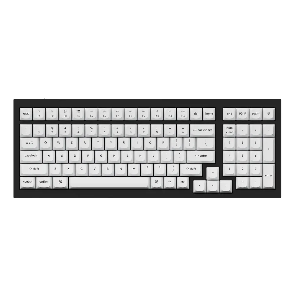 Keychron Double Shot PBT OSA Full Keycap Set - Black/White