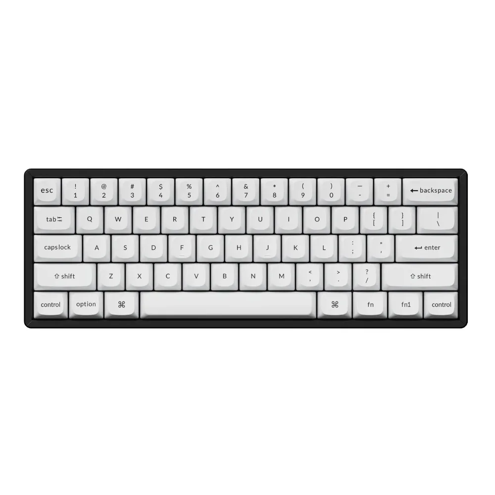 Keychron Double Shot PBT OSA Full Keycap Set - Black/White