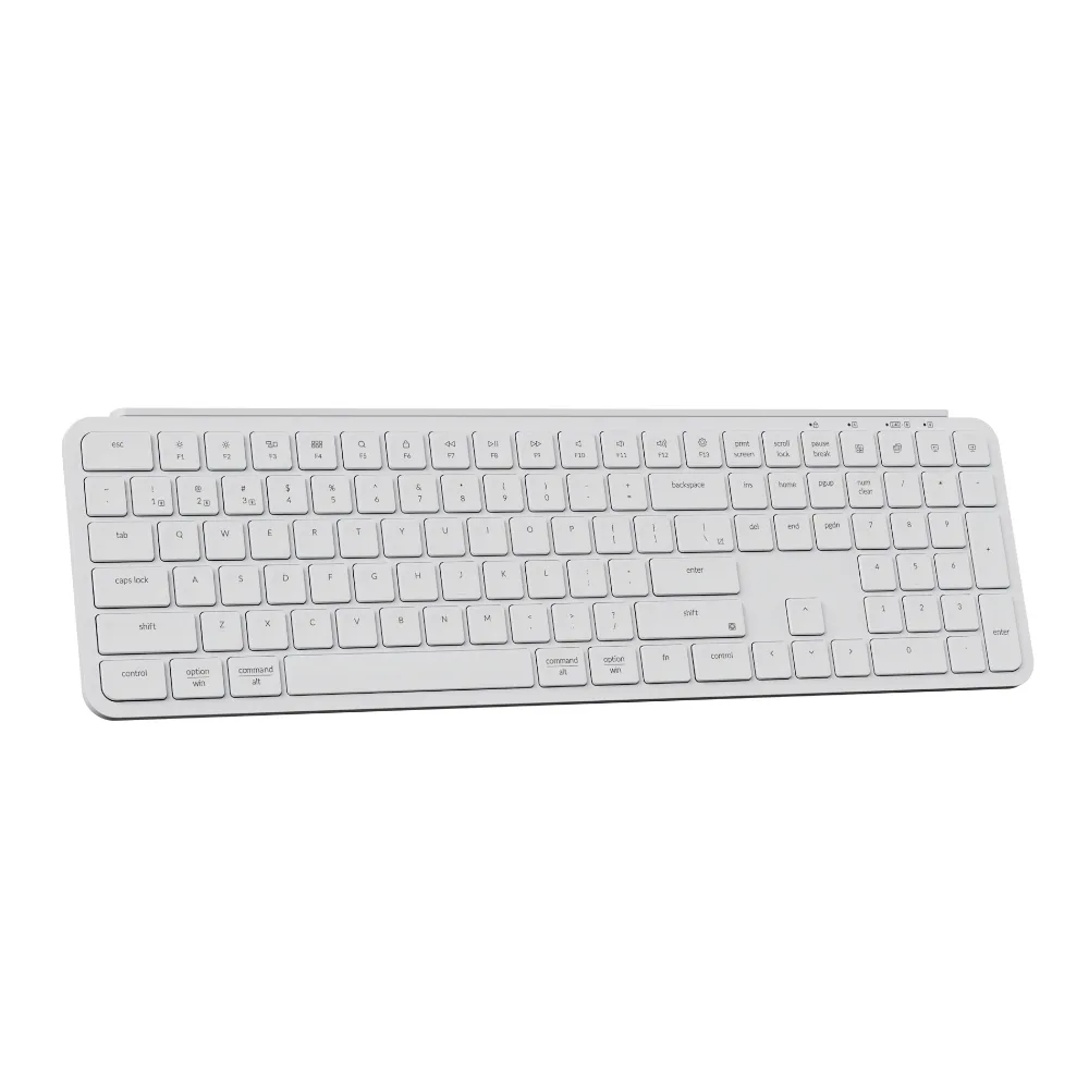 Keychron B6 Pro Ultra-Slim 100% Wireless Keyboard – Ivory White