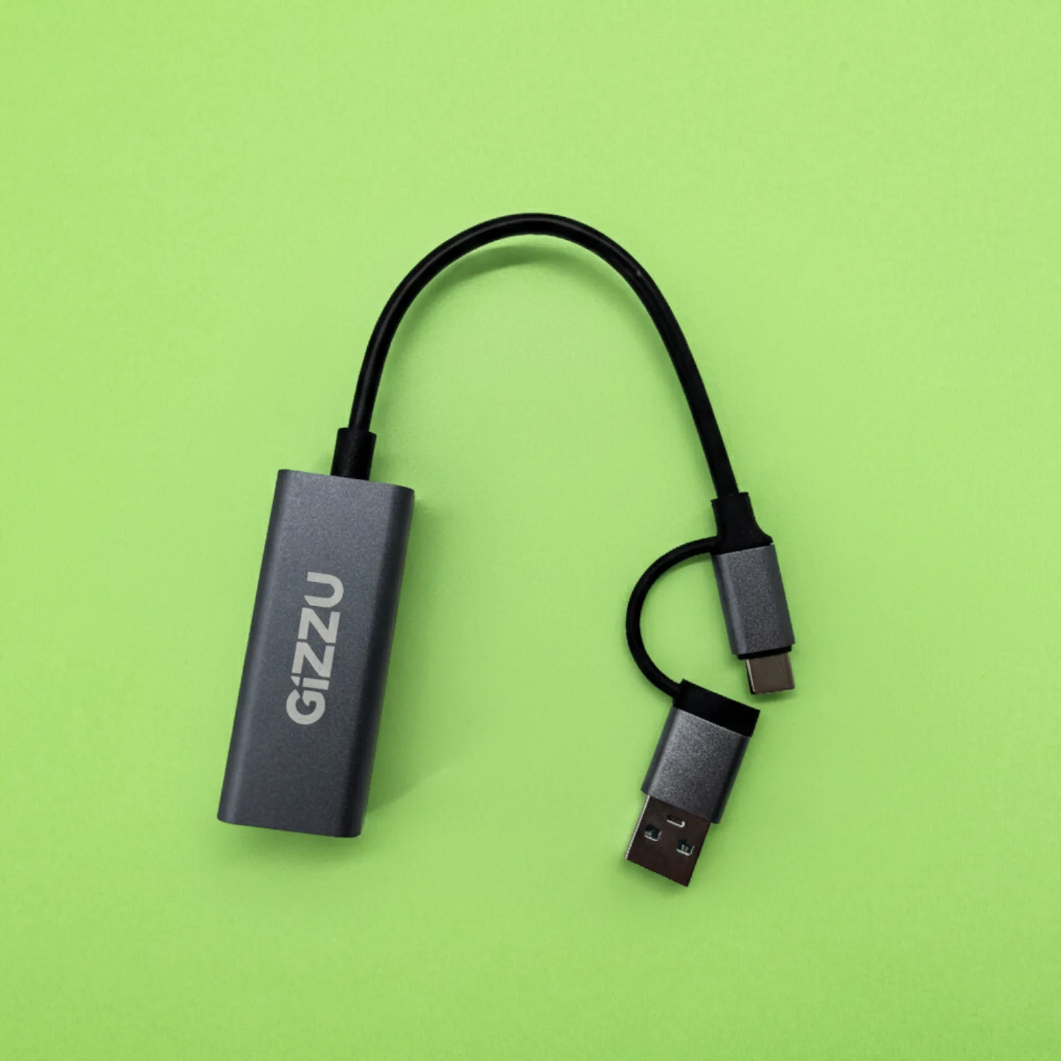 Gizzu High Speed Type-C/A to Gigabit Adapter Poly