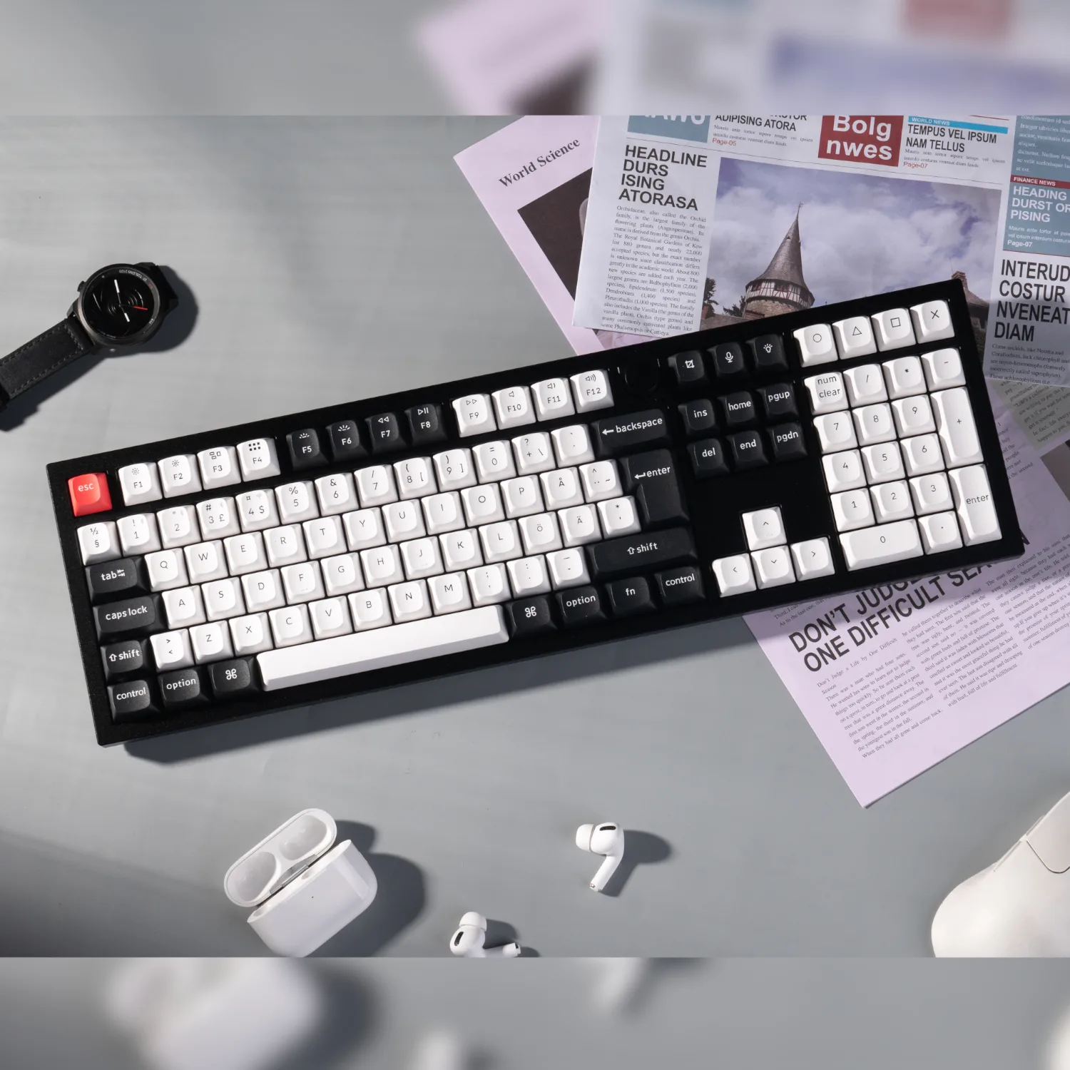 Keychron Q6 HE QMK Full-size Wireless Custom Mechanical Keyboard (Nebula Switch) – Carbon Black