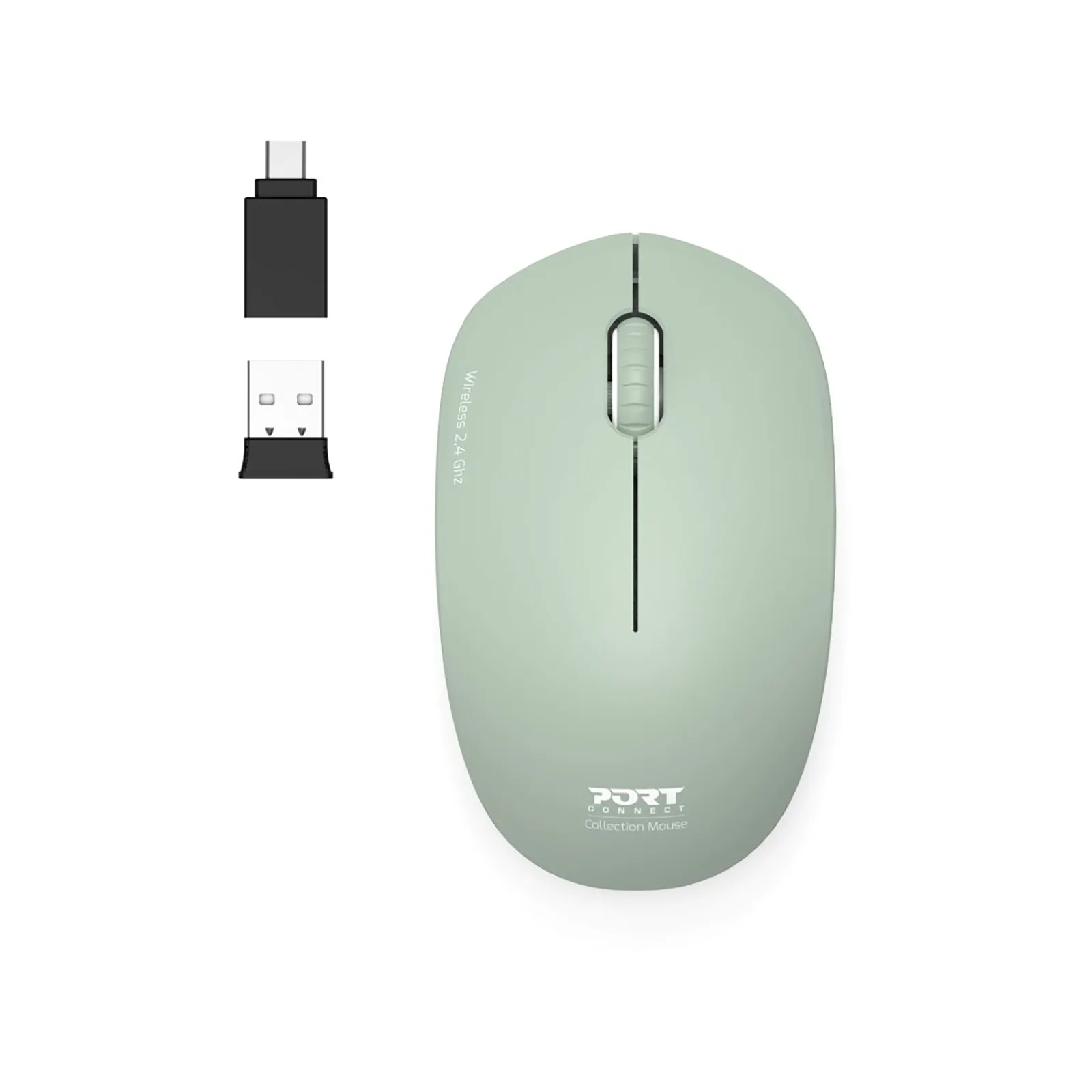 Port 2.4GHz Collection II Vert Olive Wireless Mouse