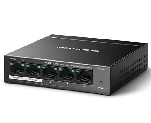 Mercusys MS105 5 Port Gigabit 5GB RJ45 Desktop