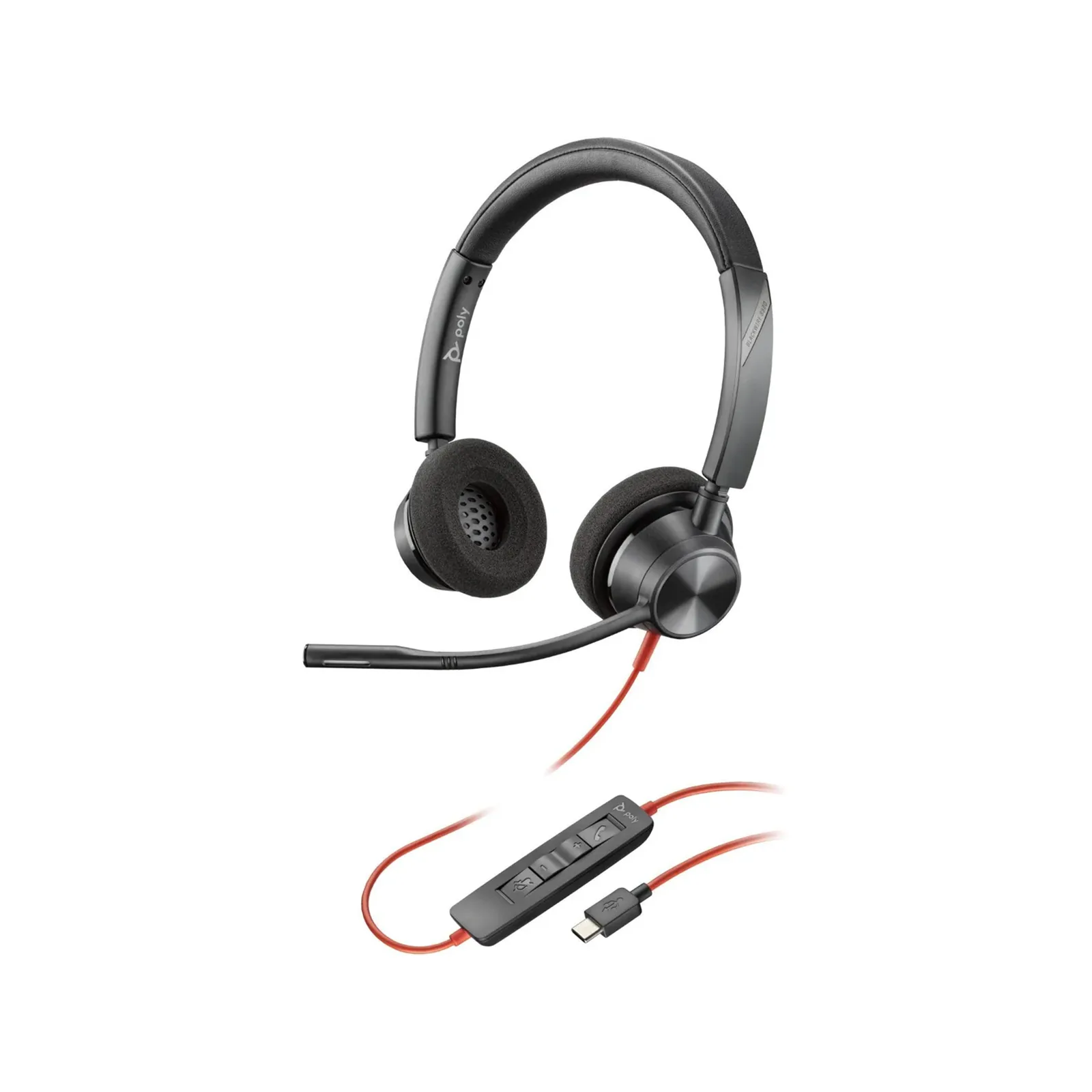 HP Poly Blackwire 3320 USB-C Wired Black Headset