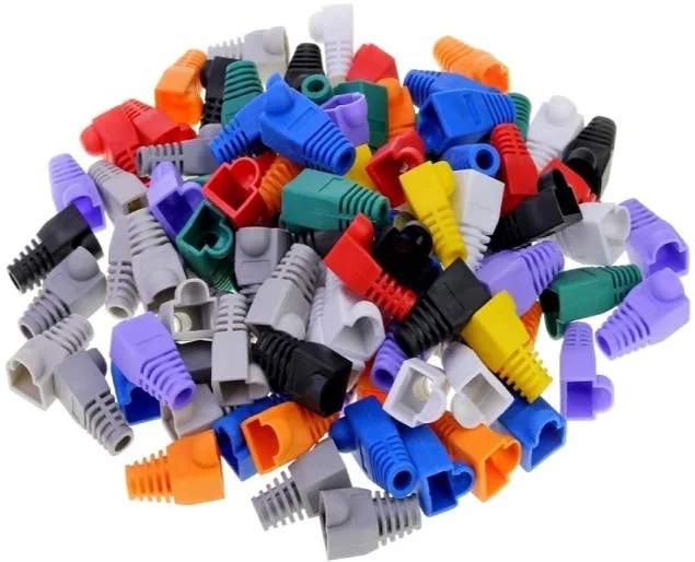 Netix RJ45 Multi Color 100 Pieces Rubber Boots