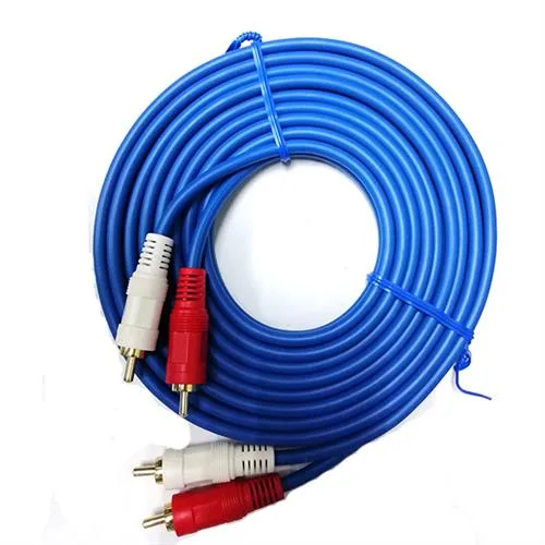 Geeko Audio 2 X RCA Male Cable With Ground