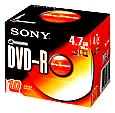 SONY DVD-R 16X4.7GB  JEWEL CASE