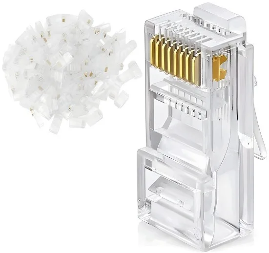 Netix RJ45 Cat6 Pass Through Shielded Connectors