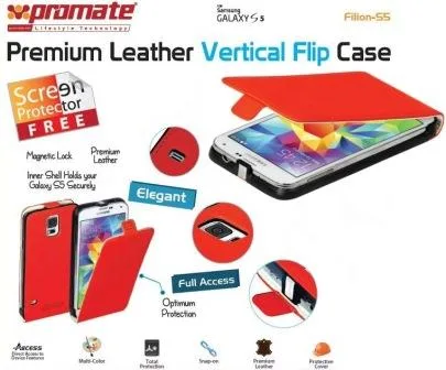 Promate Filion S5 Bookcover Colour: Red