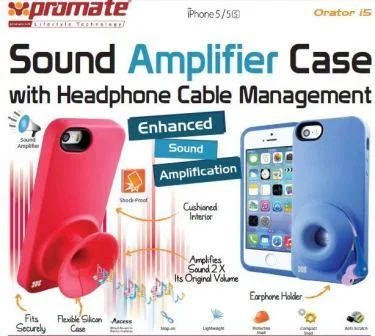 Promate Pink Orator-I5-Sound Amplifier case