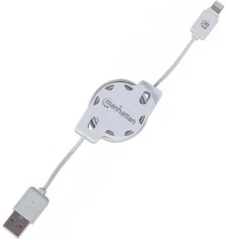 Manhattan iLynk Lightning Cable Retractable 1m