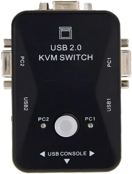 UniQue KVM 2 Port VGA USB 2.0 Manual Switch